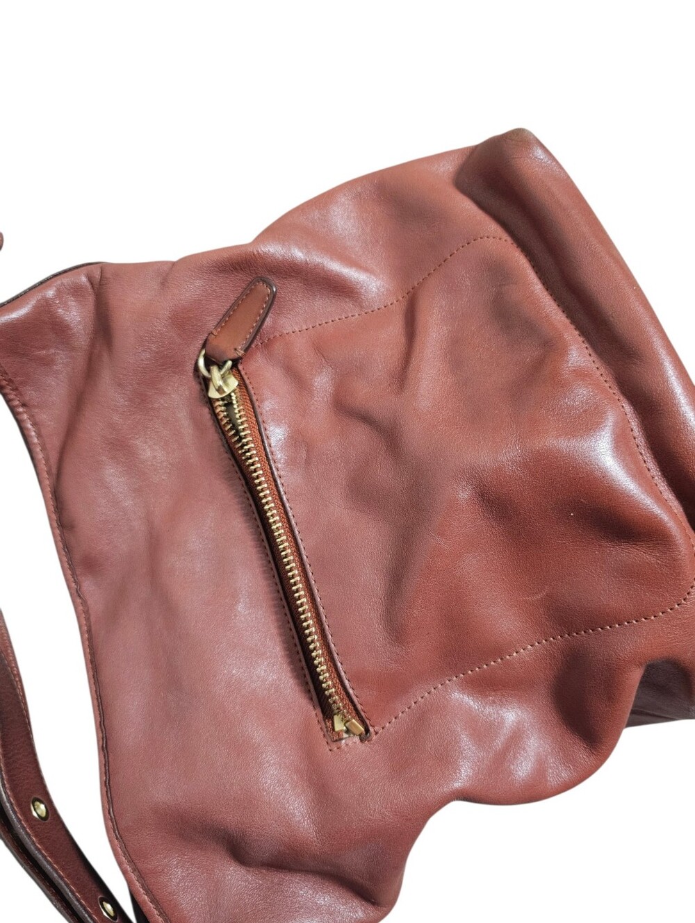 COACH Legacy Tassel Duffle 19889 Leather Brown Shoulder/Crossbody Bag - Picture 5 of 12